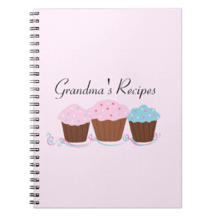 Grandma's Recipes - Frosted Cupcakes Notebook