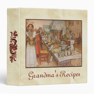 Grandma's Recipes Scandinavian Binder