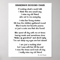 GRANDMA'S ROCKING CHAIR POEM 