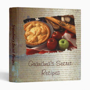 Grandma's secret recipes binder