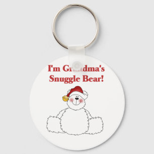 Grandma's Snuggle Bear Tshirts and Gifts Keychain