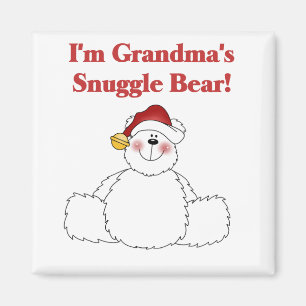 Grandma's Snuggle Bear Tshirts and Gifts Magnet