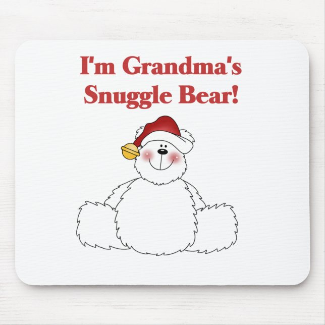 Grandma's Snuggle Bear Tshirts and Gifts Mouse Pad (Front)