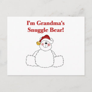 Grandma's Snuggle Bear Tshirts and Gifts Postcard