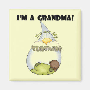 Grandma's Sunshine-African American Boy Magnet