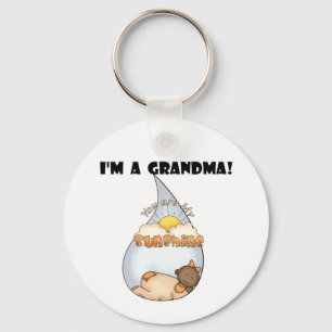 Grandma's Sunshine-African American Girl Keychain