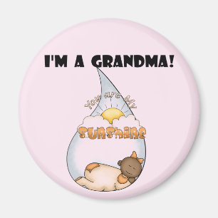 Grandma's Sunshine-African American Girl Magnet