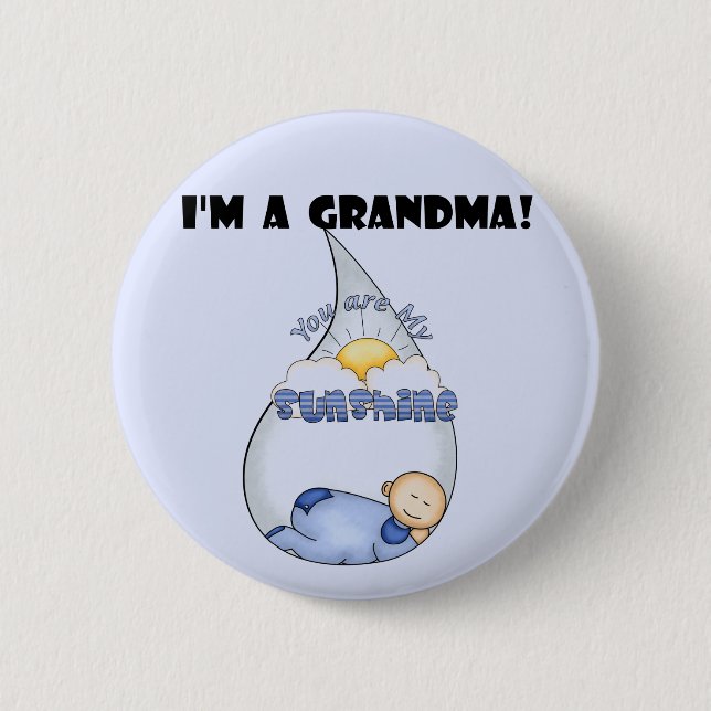 Grandma's Sunshine-Boy T-shirts and Gifts 2 Inch Round Button (Front)
