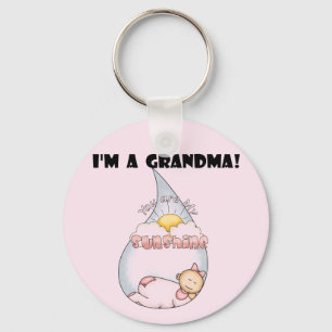 Grandma's Sunshine - Girl Tshirts and Gifts Keychain