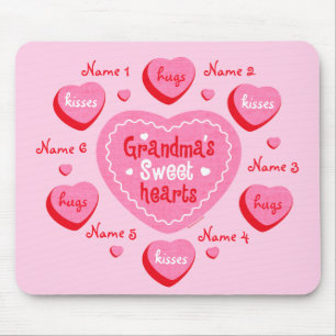 Grandma's Sweethearts Personalized Mousepad