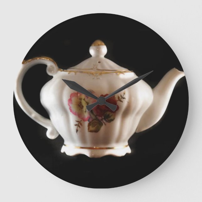 GRANDMA'S TEA POT LARGE CLOCK (Front)