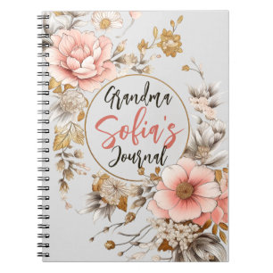 Grandma's Vintage Floral: Heartwarming Notebook
