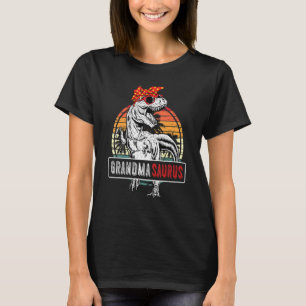 Grandmasaurus Rex Dinosaur Family Grandma Saurus M T-Shirt