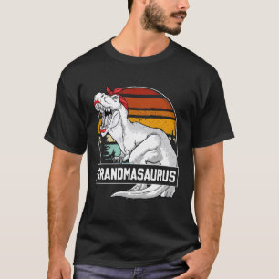 Grandmasaurus Shirt Grandma Dinosaur T-Rex Birthda