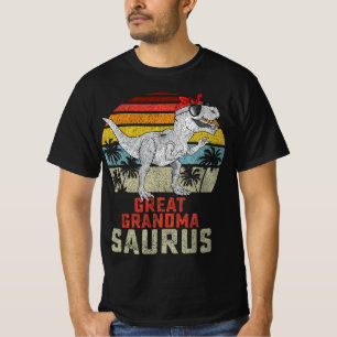 Grandmasaurus T Rex Dinosaur Great Grandma Saurus T-Shirt