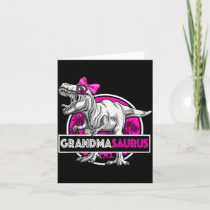 Grandmasaurus T-rex Matching Funny Grandma Saurus  Card