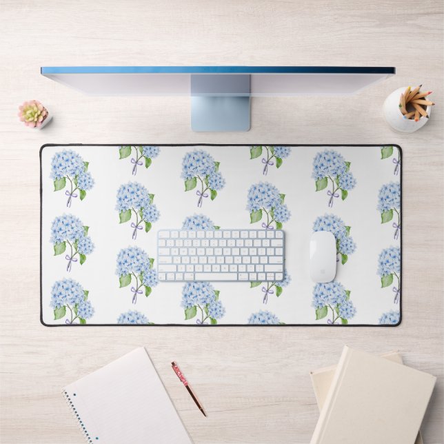 Grandmillenail hydrangea arc aquarelle preppy (Bureau 1)