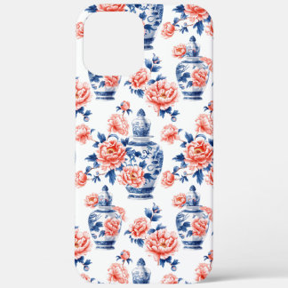 Grandmillenial Chinoiserie Ginger Jar Pink Peonies iPhone 12 Pro Max Case
