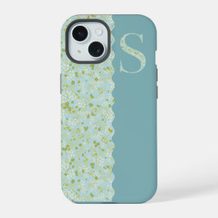 Grandmillenial MONOGRAM S ACQUA LITTLE FLOWERS Cas iPhone 15 Case