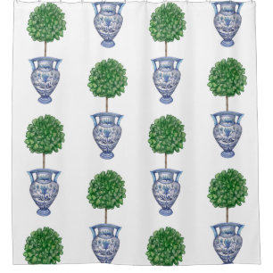 Grandmillenial preppy topiary blue classic