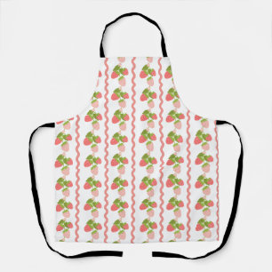 Grandmillenial strawberry pink sweet trendy apron