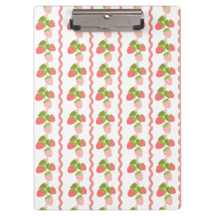 Grandmillenial strawberry pink sweet trendy clipboard