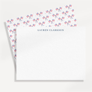 Grandmillennial American Flag Note Card