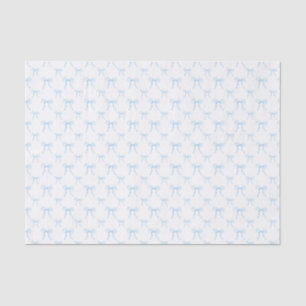 Grandmillennial Blue Bow Coquette Tissue Paper