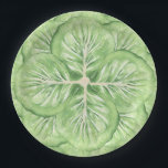 Grandmillennial Cabbage Leaf Paper  Plate<br><div class="desc">This spring garden design features overlapping cabbage leaves.</div>