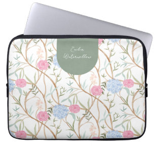Grandmillennial Chinoiserie Customizable Laptop Sleeve