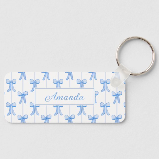 Grandmillennial Customizable Bows Keychain  (Front)