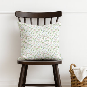 Grandmillennial Floral Nursery Decor Pillow