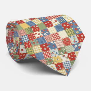Grandmillennial Floral Pattern Tie