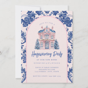  Grandmillennial Holiday Housewarming Party Invitation