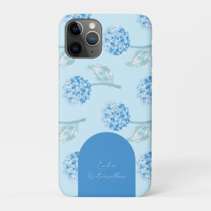Grandmillennial Painterly Hydrangea Customizable iPhone 11 Pro Case