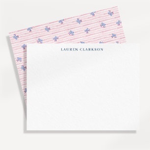 Grandmillennial Patriotic 4th of July Note Card