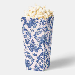 Grandmillennial Pink & Blue Damask  Favor Box