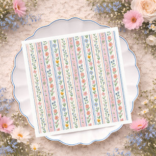 Grandmillennial Vintage Baby Shower Paper Napkin