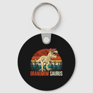 Grandmomsaurus T Rex Dinosaur Grandmom Saurus Matc Keychain