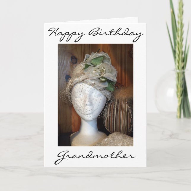 "GRANDMOTHER" AND A VERY LOVELY LADY = BIRTHDAY CARD (Front)
