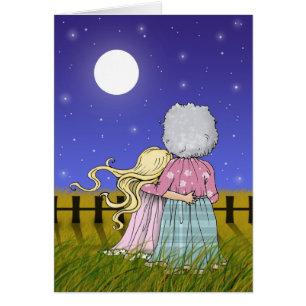 Grandmother and Granddaughter Card