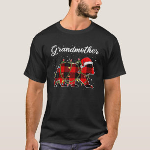 Grandmother Bear Red Buffalo Plaid Bonus Mom Bear T-Shirt