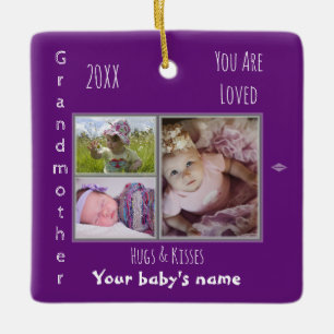Grandmother Ceramic Photo Ornament