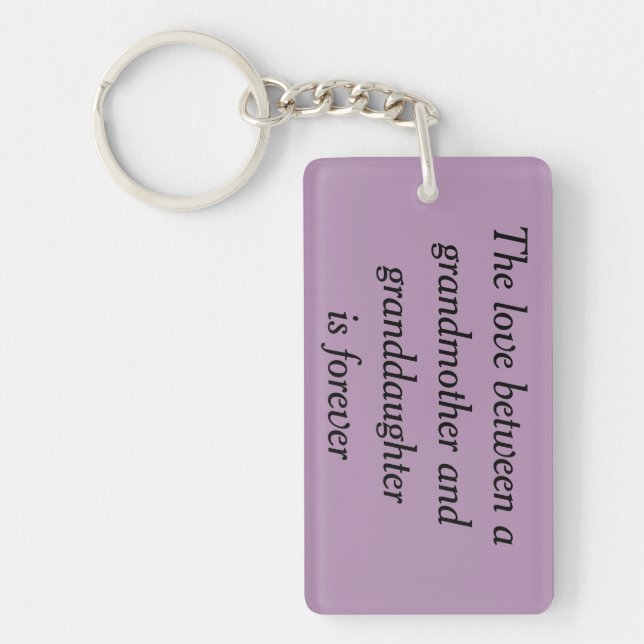 Grandmother & granddaughter love keychain (Front)
