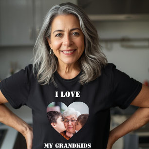 Grandmother Grandkids Custom Personalized Photo T-Shirt