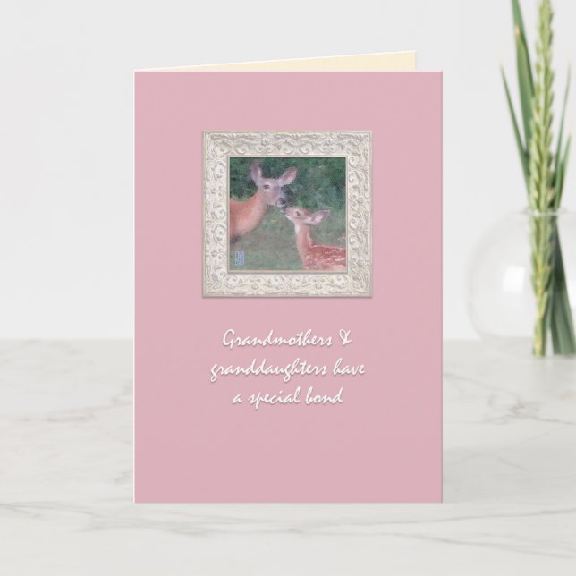 Grandmother/Grandparents Day (Doe & Fawn) Card (Front)