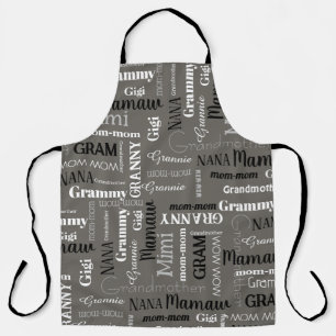 Grandmother Granny Apron Customize her Nickname