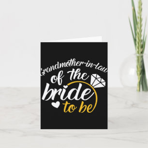 Grandmother-in-law Of The Bride-to-be Big Wedding  Card