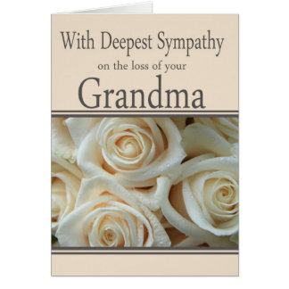 Sympathy On The Death Of A Grandmother Cards, Photocards, Invitations ...