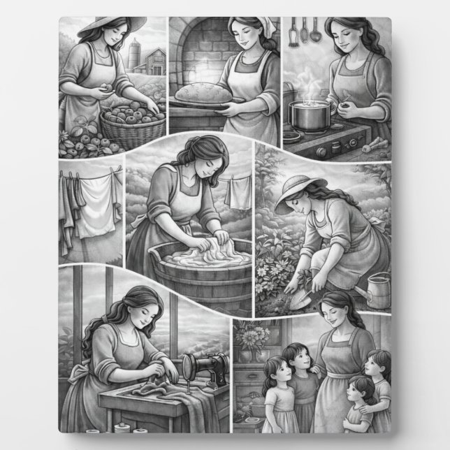 Grandmother Mom Mother's Day  Plaque (Front)